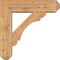 Ekena Millwork Olympic Craftsman Smooth Bracket w/ Offset Brace, Western Red Cedar, 7 1/2"W x 28"D x 28"H BKT0806X28X28OLY04SWR - alternate 2